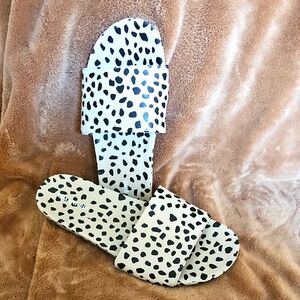 Giabni Bini Black and Beige Patterned Sandals